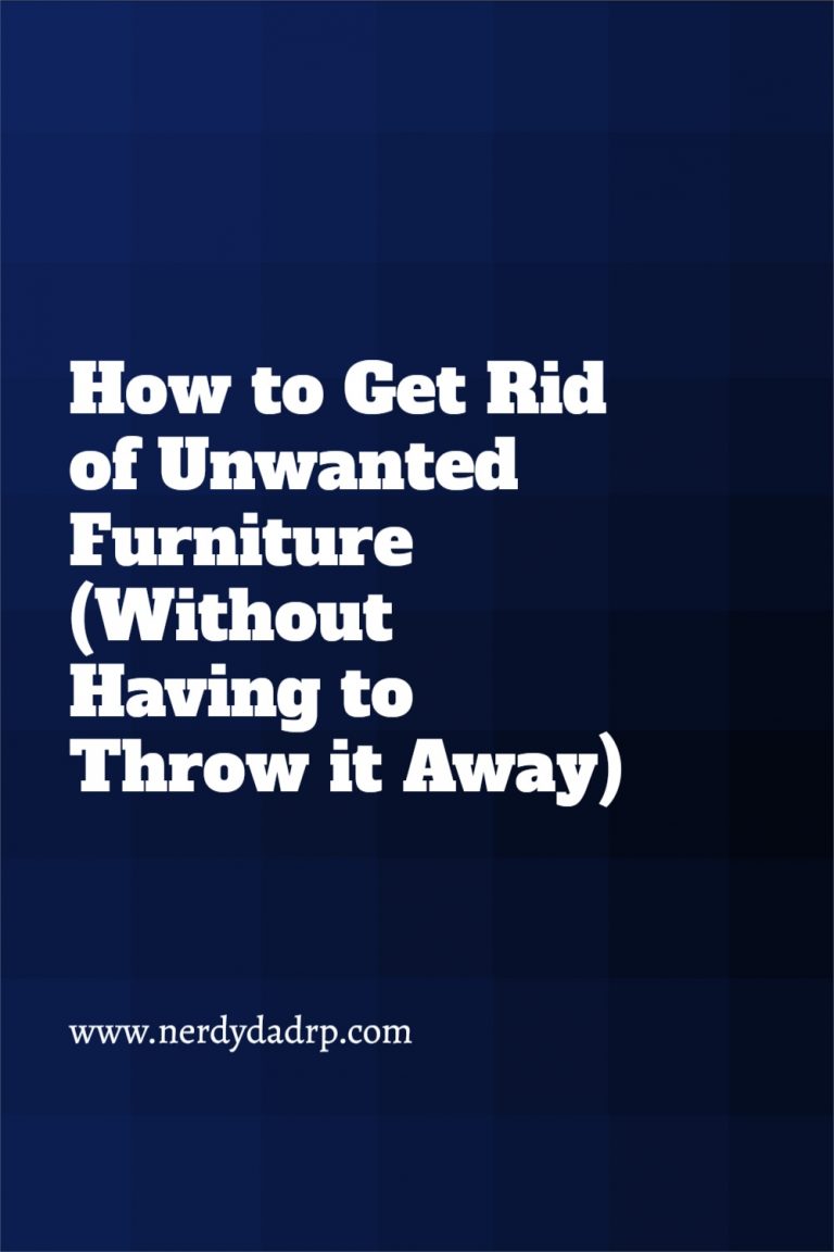 How to Get Rid of Unwanted Furniture (Without Having to Throw it Away)